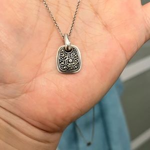 Sterling silver and marcasite necklace